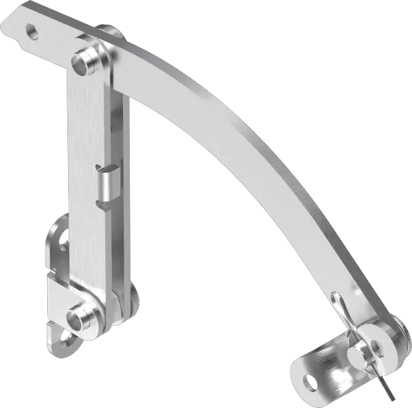Telescopic Cover Stay With Button 6101 Short Series